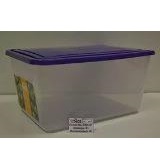 Емкость для продуктов прямоугольная 1,2л Фиолетовый