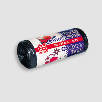 Мешки для мусора HDPE 50x60см. 35л. 50 шт.